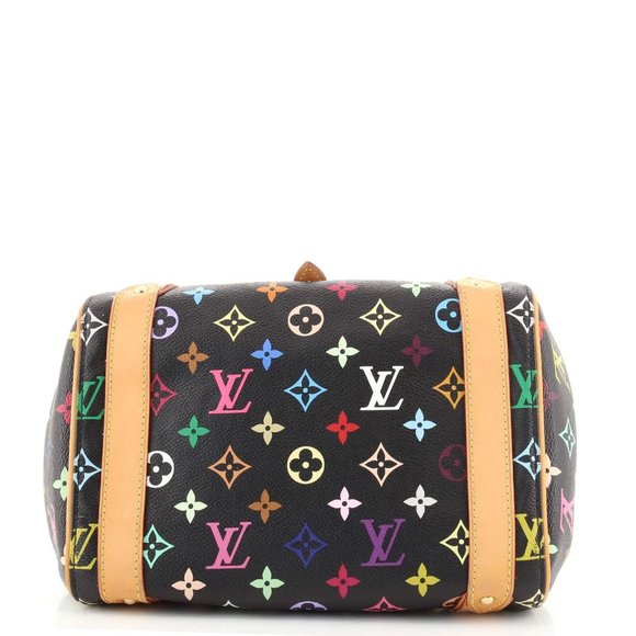 Priscilla Monogram Multicolor Black Handbag - Picture 4 of 7